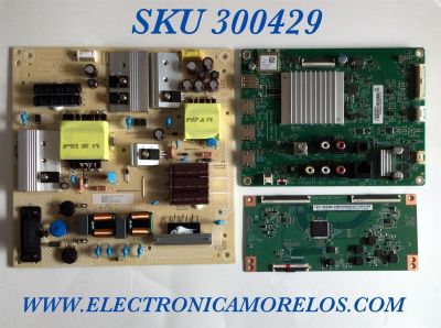 KIT DE TARJETAS PARA TV VIZIO SMARTCAST / MAIN XKCB02K055 / 715GA874-M0C-B00-004K / 715GA874-M0C-B00-004G / T-CON STCON575GS / CCPD-TC575-009 / FUENTE ADTVK1812XBJ / 715G9165-P01-002-003M / PANEL TPT580WR-PV7D.Q / DISPLAY CC580PV7D / MODELO V585-H11
